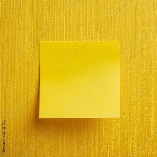 Yellow Sticky Note on Yellow Background