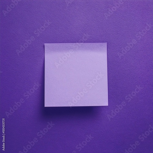 Purple Sticky Note on Textured Background