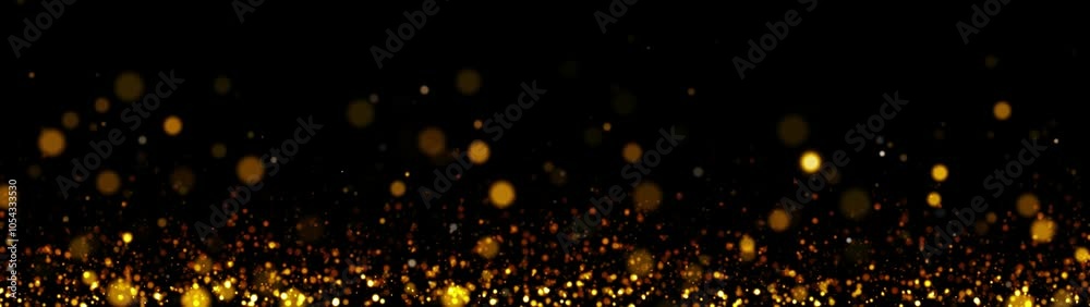 Gold Particle Glitter Luxury Background Loop 