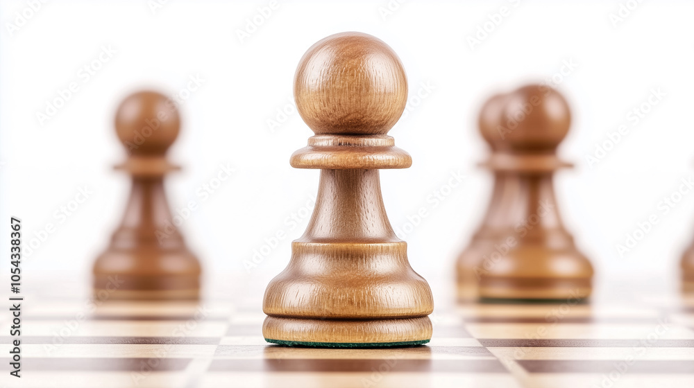 Chess pieces in formation embody strategy and the thrill of competition as the game unfolds