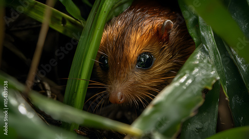 Capturing the Details of a Black-and-Rufous Elephant Shrew: A Close-Up Look at Nature's Marvels photo