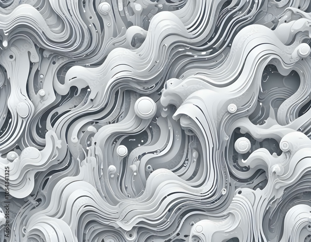 A white-grey pola abstract background design of a wave A white-grey pola abstract background design of a wave