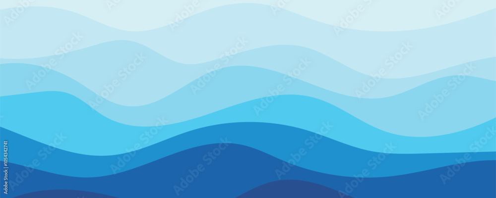  abstract blue wave background