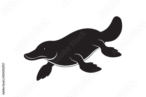 Platypus Silhouette Vector bundle , Platypus Silhouette  photo