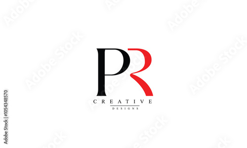 Free Download Alphabet letters Initials Monogram logo PR RP P R - GFXLoad