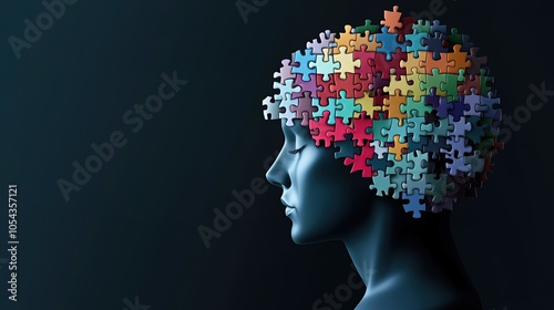 Wallpaper Mural World Mental health day banner , Mental health awareness concept, Generative Ai  Torontodigital.ca