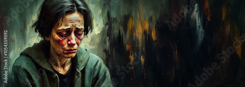 Wallpaper Mural Depression & Anxiety Concept Art, Mental Health, Abstract Painting Torontodigital.ca