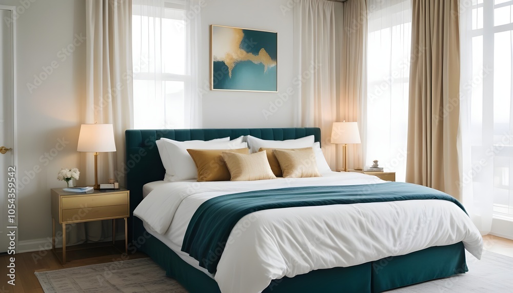 Photo interior modern design room 3d illustration Photo interior modern design room 3d illustration