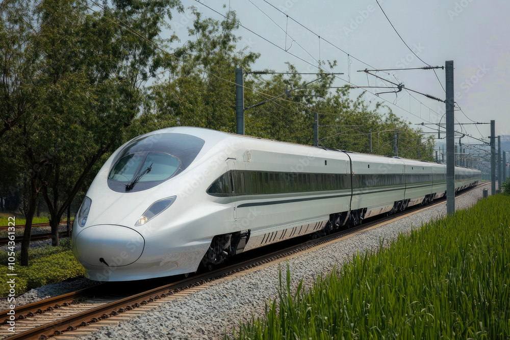Fototapeta premium High speed trains in motion