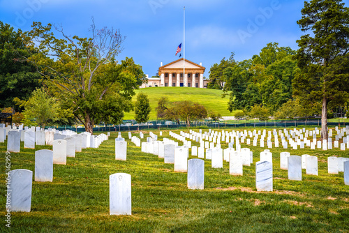 Arlington National Cemetery in Washinghton DC view photo