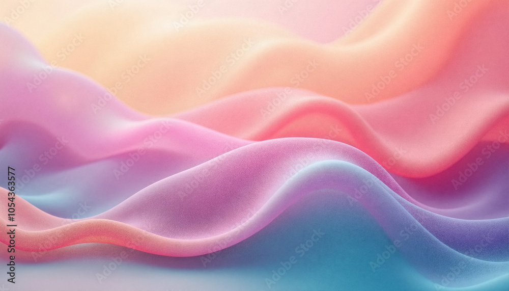 Obraz premium Fluid Gradient Waves in Pink and Blue Abstract Background