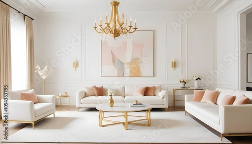 Fototapeta Naklejka Na Ścianę i Meble -  Photo interior modern design room 3d illustration