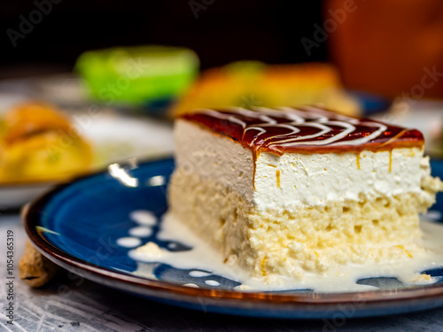 piece of cake on a plate