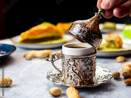 turkish coffee in a cup