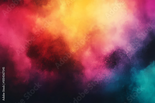 Colorful Powder Explosion: A Journey Through Abstract Artistic Effects