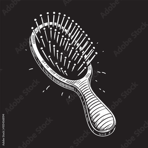 Doodle hair brush