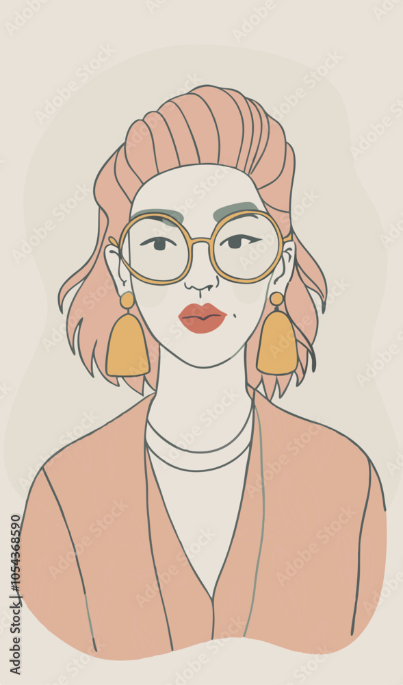 Inspiration for fashion designers: expressive vector illustration in retro style.
Inspiration for fashion designers: expressive vector illustration in retro style.