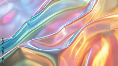 Gentle waves of rainbow reflections on smooth metallic surfaces