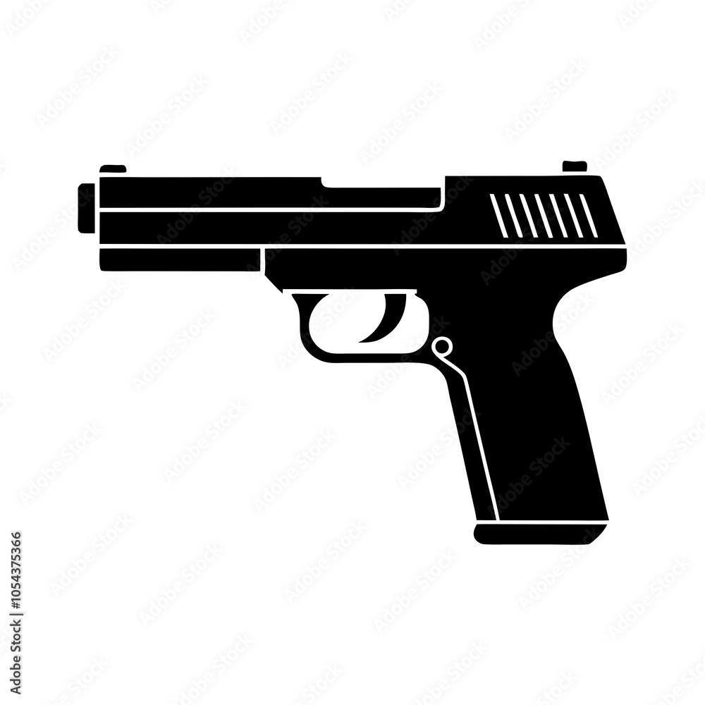 gun isolated on white gun isolated on white