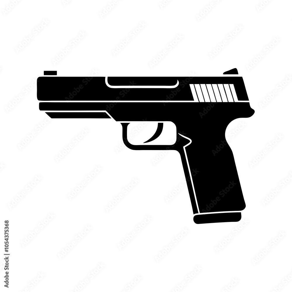 gun isolated on white gun isolated on white