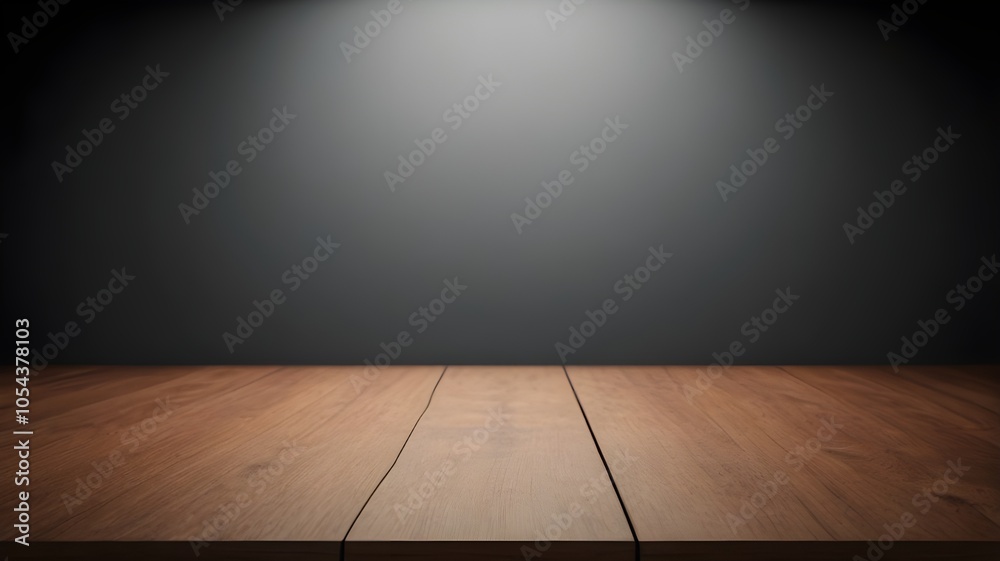 old wood table with blurred concrete block wall in dark room background, website and wallpaper design old wood table with blurred concrete block wall in dark room background, website and wallpaper design