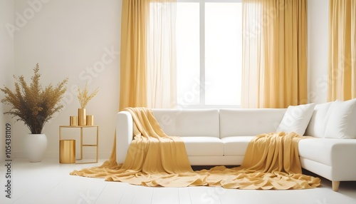 Fototapeta Naklejka Na Ścianę i Meble -  Photo interior modern design room 3d illustration