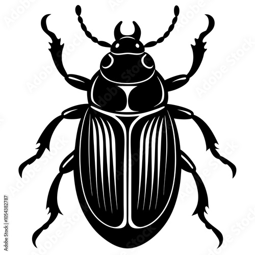 state potato beetle isolated on white