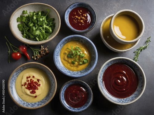 Wallpaper Mural Assortment of Delicious Dips and Sauces Torontodigital.ca