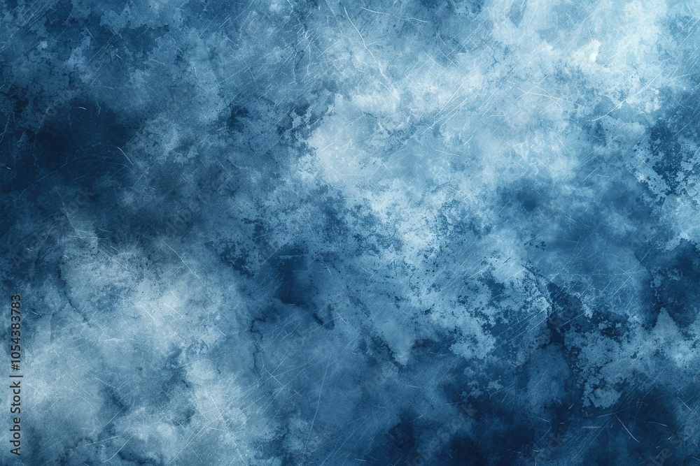 Abstract blue background with grunge texture and scratches