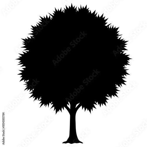 illustration of a tree silhouette