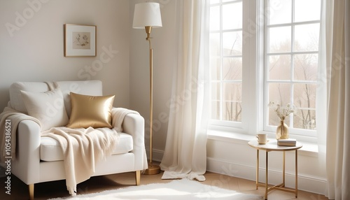 Photo interior modern design room 3d illustration