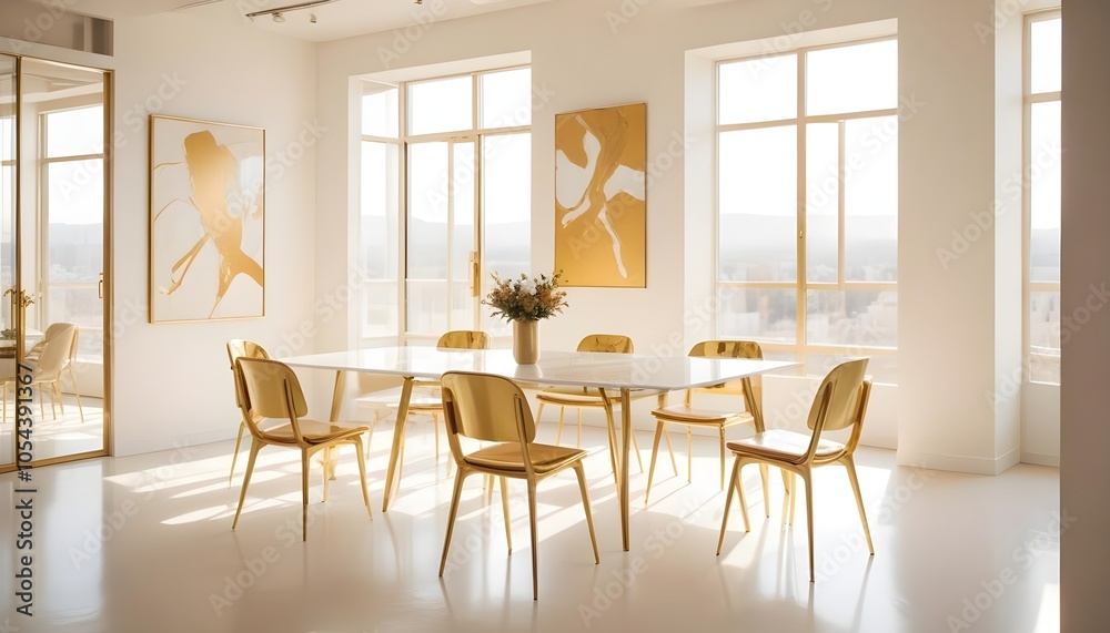 Fototapeta premium Photo interior modern design room 3d illustration