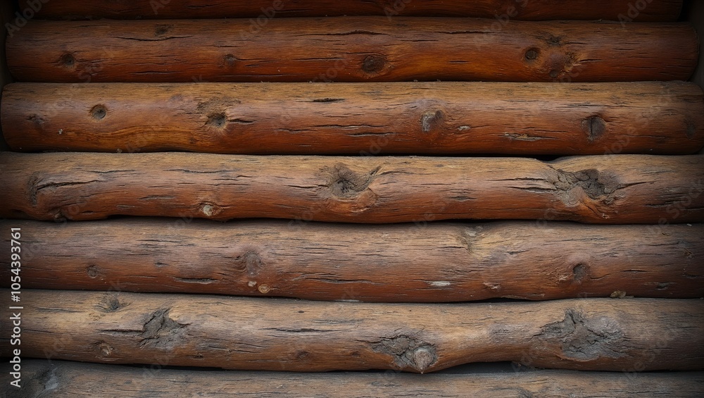 Rustic wooden beams with knots and texture Rustic wooden beams with knots and texture