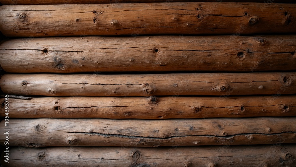Rustic wooden beams with knots and texture Rustic wooden beams with knots and texture