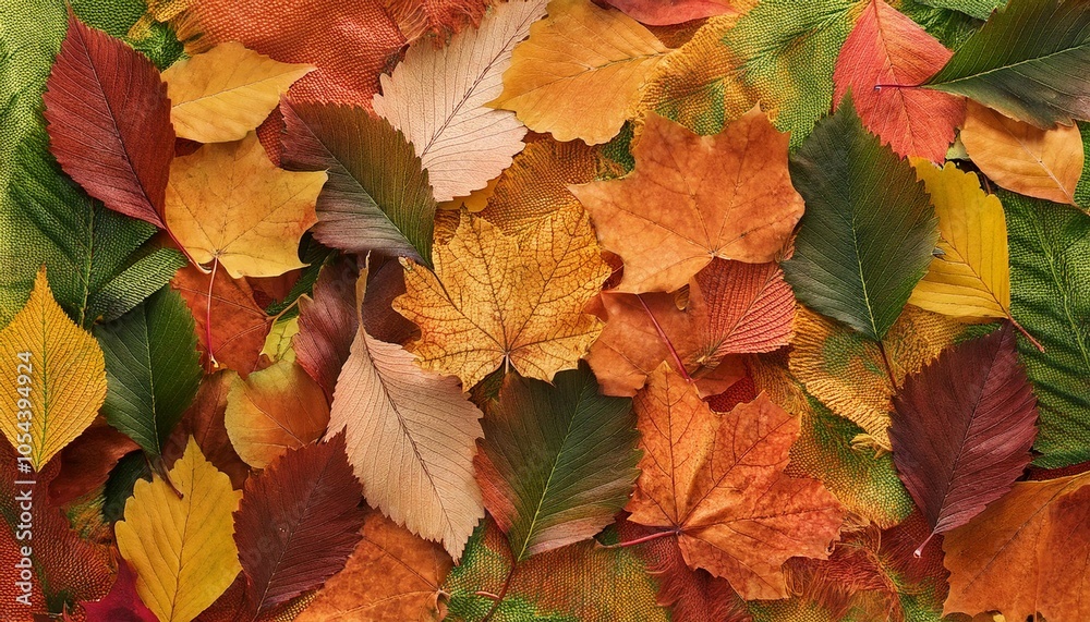 pattern of autumn fresh leaves natural background pattern of autumn fresh leaves natural background