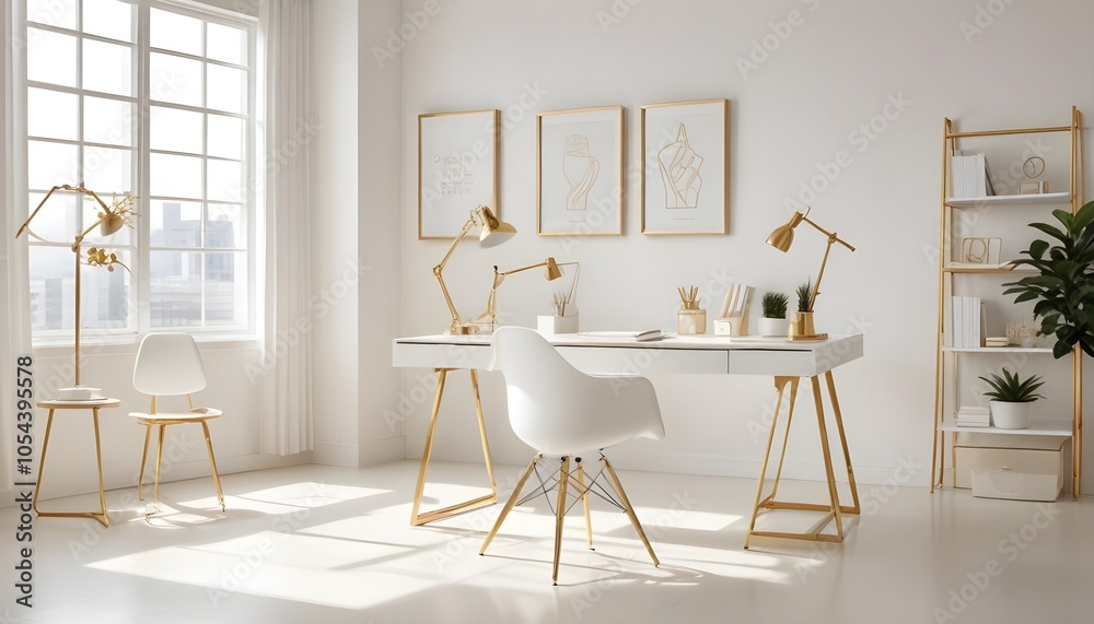 Photo interior modern design room 3d illustration Photo interior modern design room 3d illustration