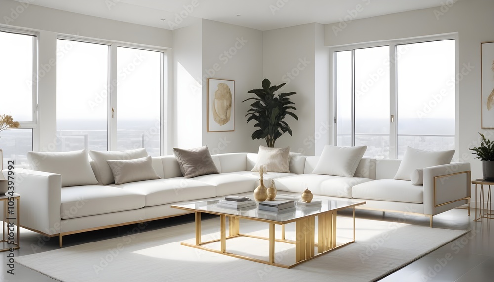 Photo interior modern design room 3d illustration Photo interior modern design room 3d illustration