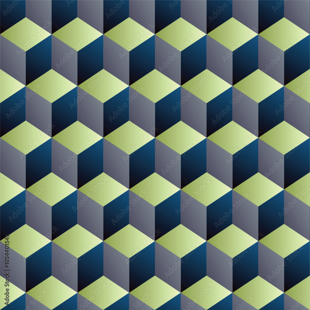 Seamless pattern of 3D cubes. Can be used as print, background, wallpaper, for fabric, textile, etc. Seamless pattern of 3D cubes. Can be used as print, background, wallpaper, for fabric, textile, etc.