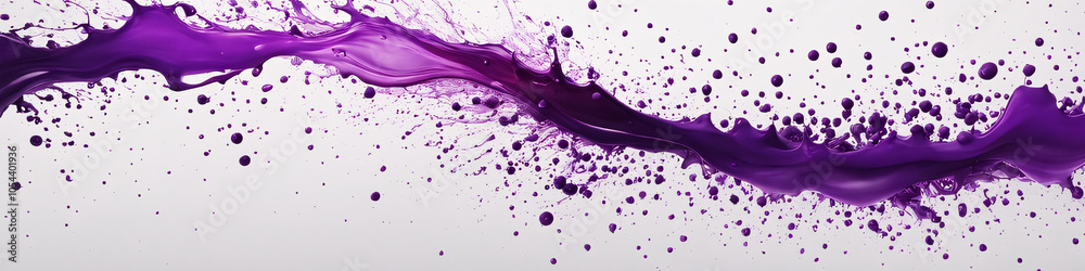 Fototapeta premium Vibrant violet and ink flow – dynamic dripping liquid texture