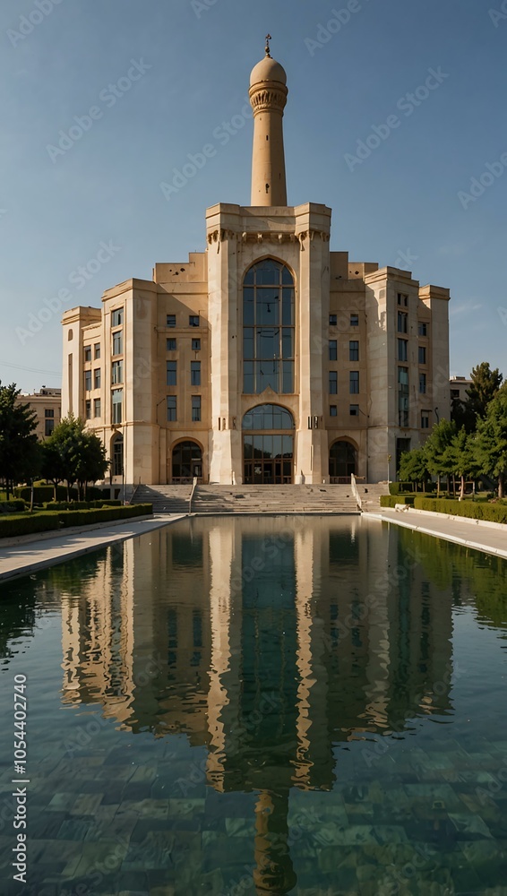 Obraz premium Istiklol complex in Dushanbe, Tajikistan.