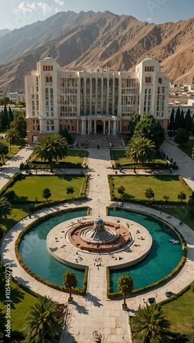 Istiklol complex in Dushanbe, Tajikistan. photo