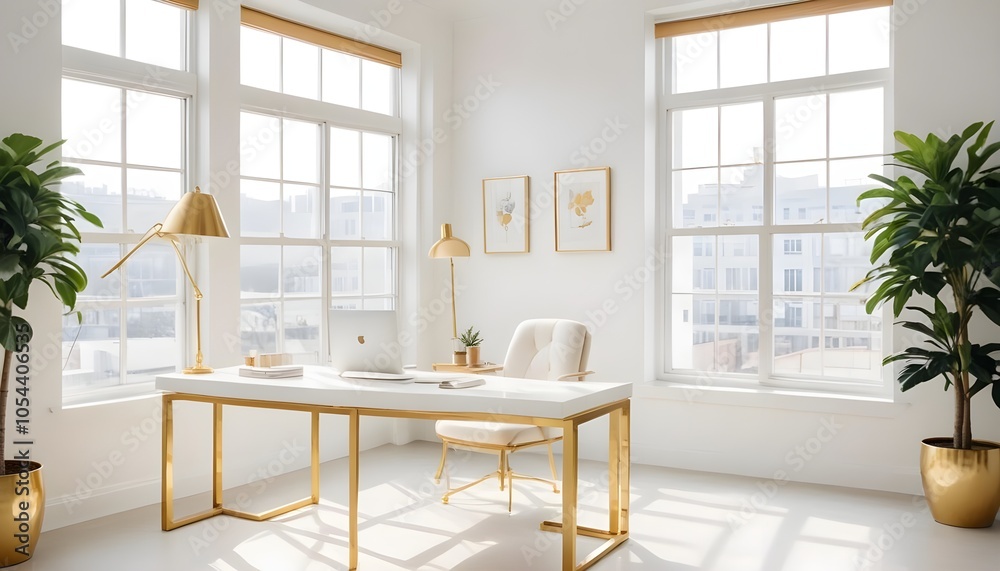 Fototapeta premium Photo interior modern design room 3d illustration