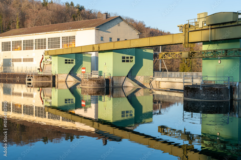 Obraz premium Hydroelectric power plant.