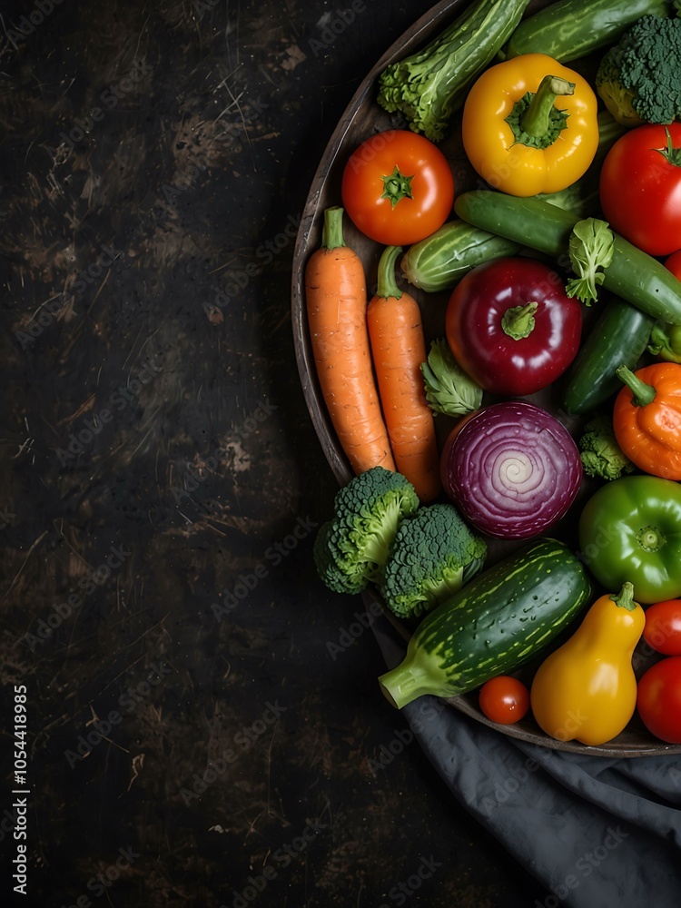 Vegetables rich in vitamins for healthy nutrition