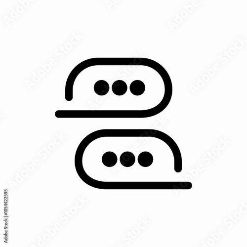 chat talk icon sign vector