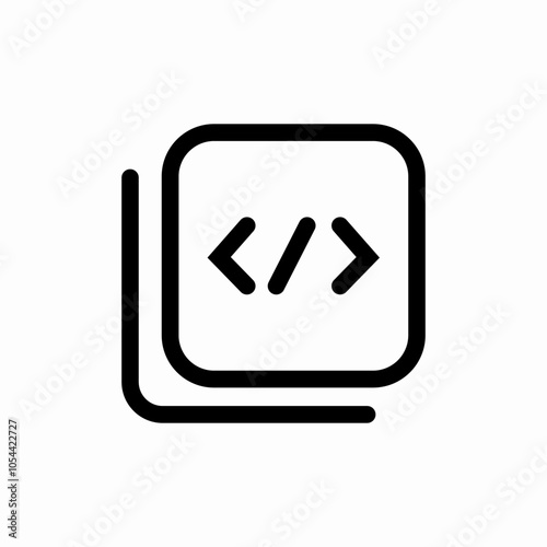 code file icon sign vector