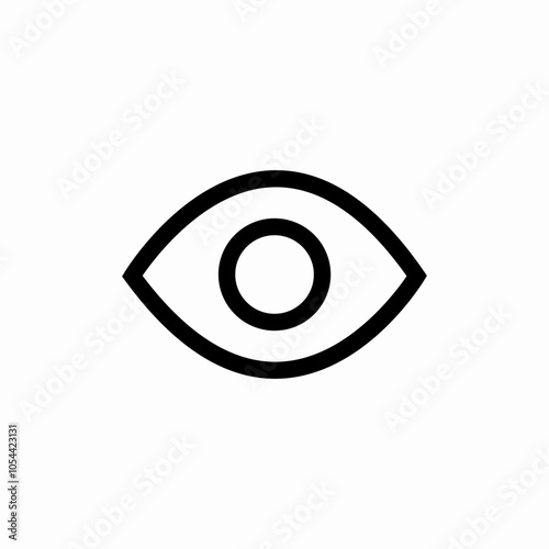eye view icon sign vector