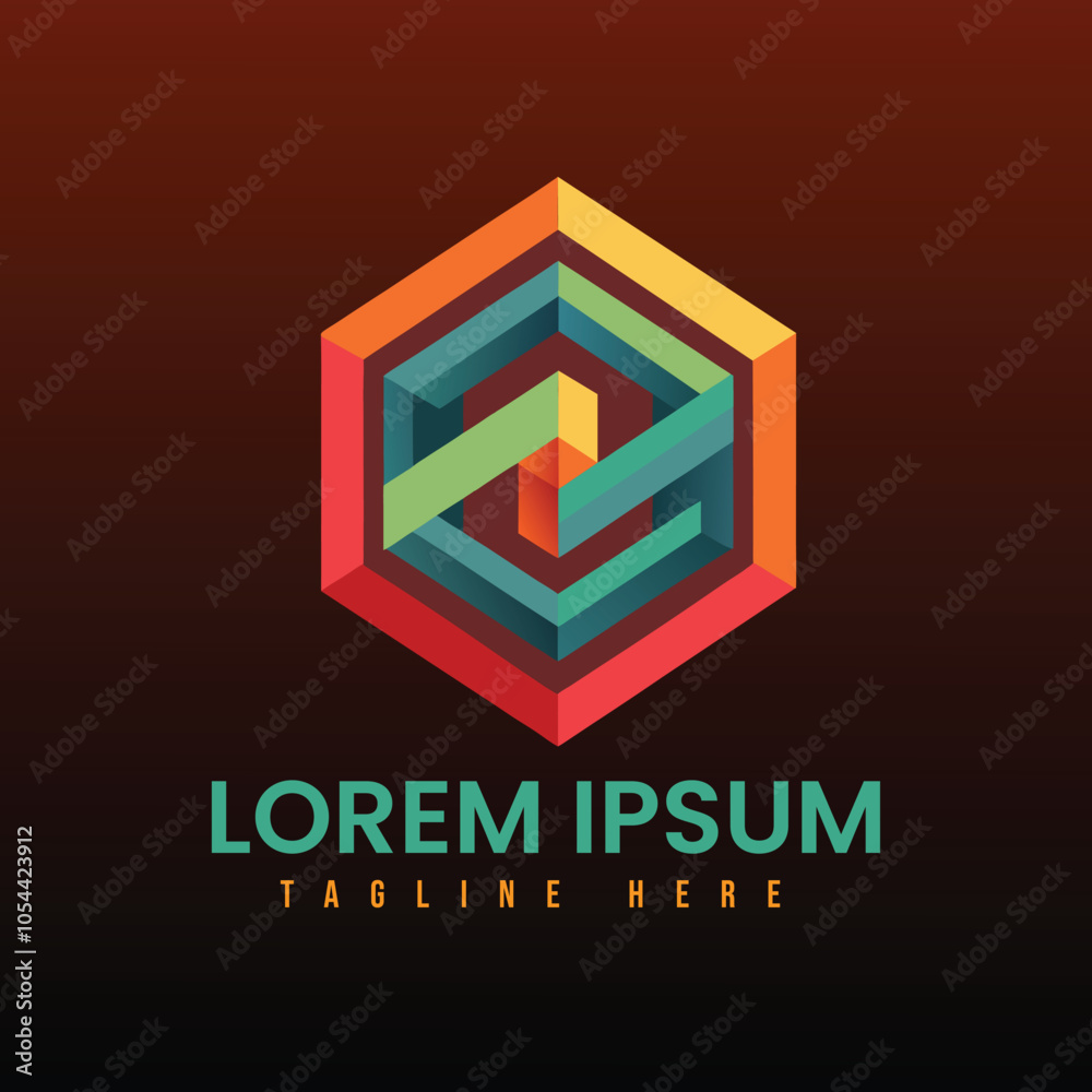 logo-using-layered-polygons--hexagons--p logo-using-layered-polygons--hexagons--p