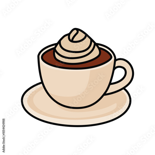 Charming Coffee Mug Vector Clip Art for Cozy Beverage Designs