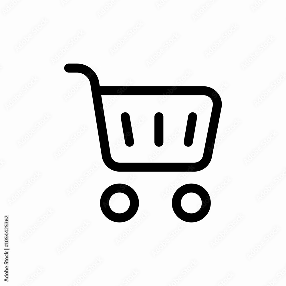 shopping cart icon sign vector shopping cart icon sign vector